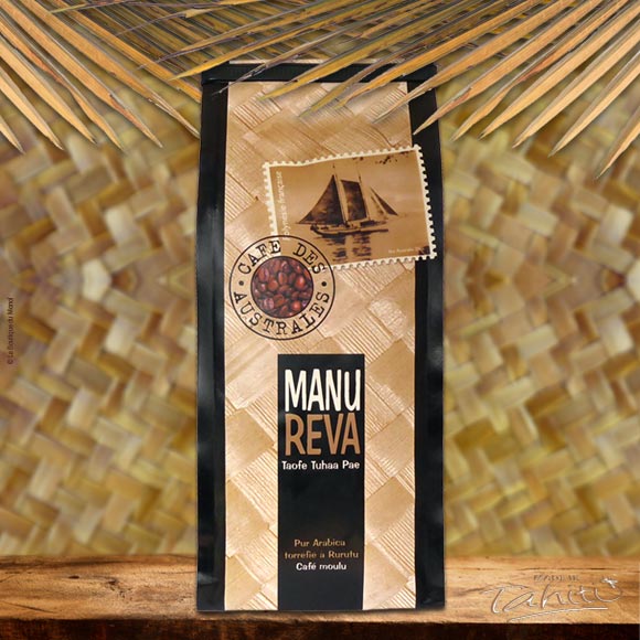 La café Manureva est fabriqué à Rurutu et ses arômes apportent d'étonnantes histoires autour de son nom : Manureva.