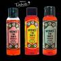 Le trio de choc ! Ces Monoï Tiki Tahiti en flacons nomades 60 ml sont fabriqués à Tahiti-Faaa par la Parfumerie Tiki depuis 1942. Ces 3 Monoï Tiki contiennent un indice de protection solaire 3 !