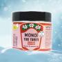 Monoi Tiki Tahiti en pot pour l'hiver, une fois l'huile figée. Ce Monoï Tiki Tahiti 120 mL parfum Vanille est fabriqué à Tahiti-Faaa par la Parfumerie Tiki depuis 1942.