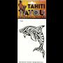 Dauphin polynésien sur votre peau avec un tatouage temporaire en provenance directe de Tahiti ? 8 x 10 !