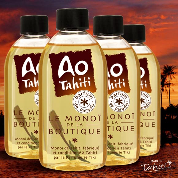 Ao signifie la béatitude, le bonheur, en langue tahitienne. Ao est empreint de beaucoup de spiritualité, évoquant le Monde supérieur. Comme adjectif, il désigne un liquide de première qualité.
