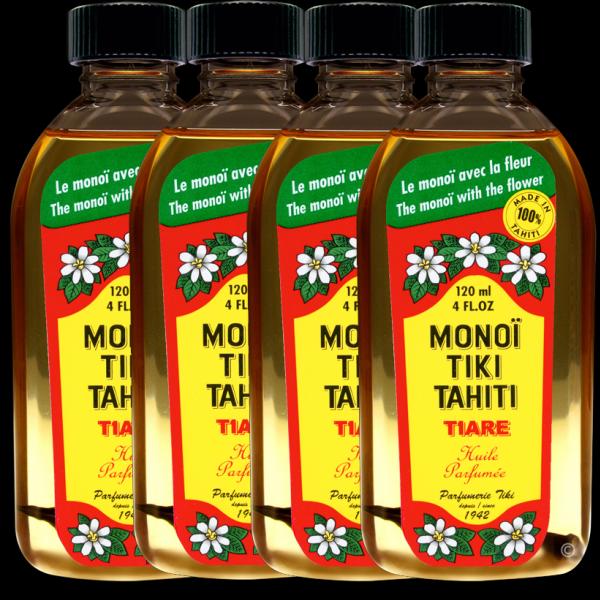 Ces Monoï Tiki Tahiti 120 ml sont fabriqués à Tahiti-Faaa par la Parfumerie Tiki depuis 1942. Cette offre vous permet de bénéficier d'un Monoï Tiki Tahiti 120ml gratuit !
