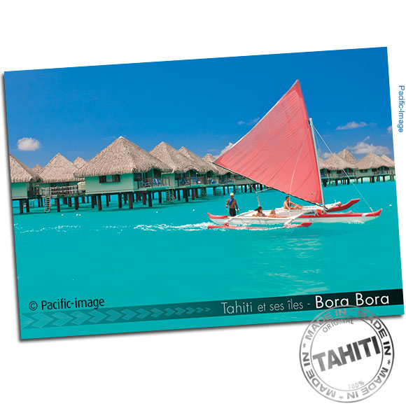 Carte postale entièrement réalisé à Tahiti par Pacific-Image.