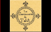 Le logo de la Savonnerie de Tahiti témoigne de la volonté de l'entreprise de se fondre dans l'univers polynésien