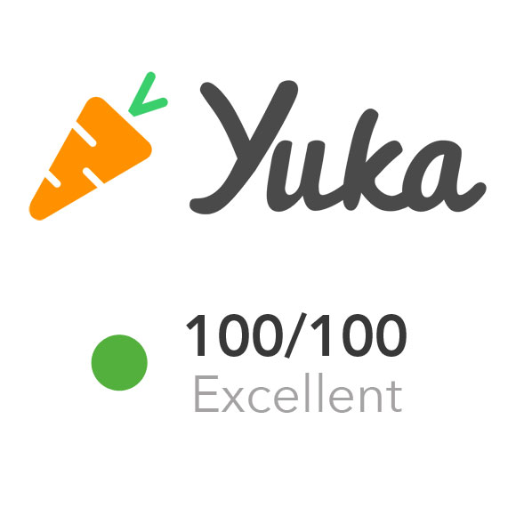 Classé 100% par Yuka