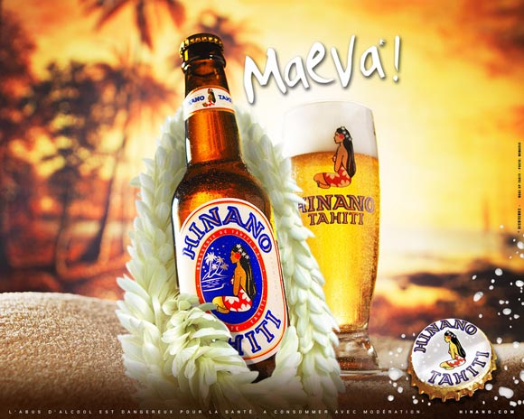 Hinano, la Bière de Tahiti. Retrouvez tout le goût de cette bière polynésienne, entièrement fabriquée et conditionnée à Tahiti par La Brasserie de Tahiti.