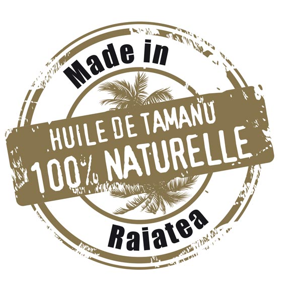 tampon Huile de Tamanu Tahiti 100% Naturelle Made in Raiatea