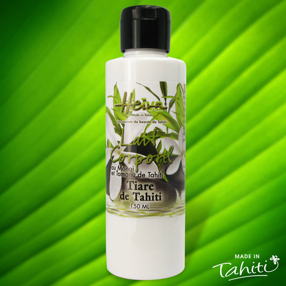 Ce lait corporel parfumé Tiare Tahiti est enrichi de 2 % de Monoï de Tahiti Appellation d'Origine et d'extraits végétaux de Tahiti comme le célèbre Tamanu.