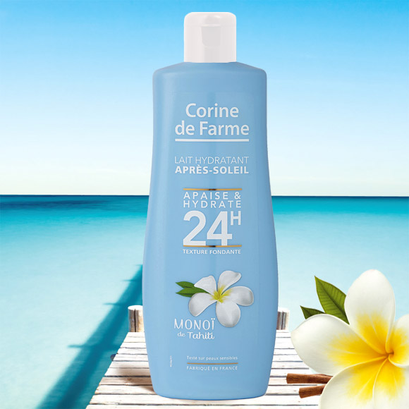 Lait Hydratant Apres Solaire Monoi Corine De Farme 250ml - La Boutique du Monoi de Tahiti
