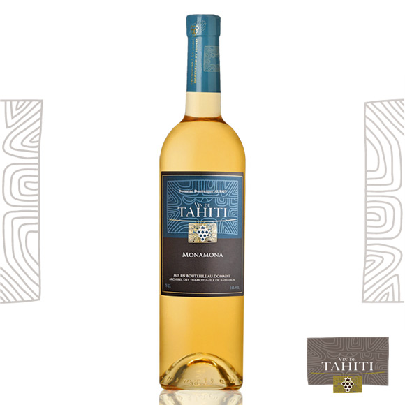 Monamona. Vin Blanc Moelleux. Vin de Tahiti du Domaine de Dominique Auroy.