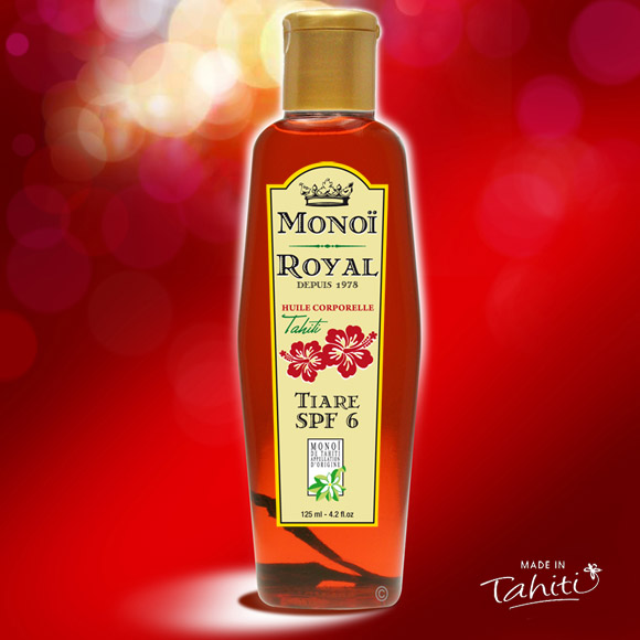 La Boutique du Monoï a sélectionné pour vous ce Monoï Royal Bronzant 125 mL parfum Tiare fabriqué à Tahiti depuis 1978. Une marque Tahiti Oil Factory.