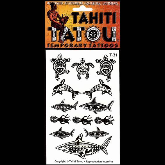 Requins ou tortues sur votre peau pour une occasion ? Tahiti Tatou, tatouages temporaires en provenance directe de Tahiti
